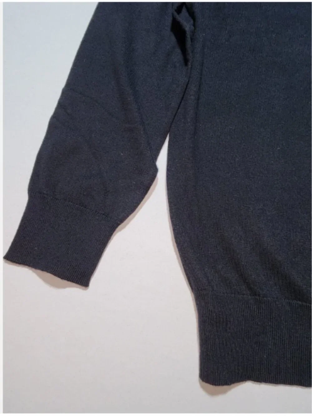 J. Crew Men's Soft Cotton-Blend With Cashmere Crewneck Pullover- Black Medium
